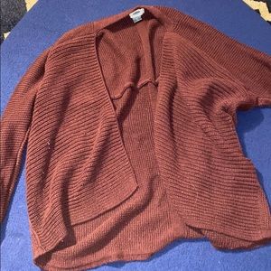 Maroon cardigan